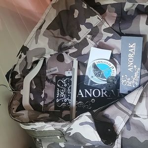 ANORAK neutral Camo water resistant women's jacket